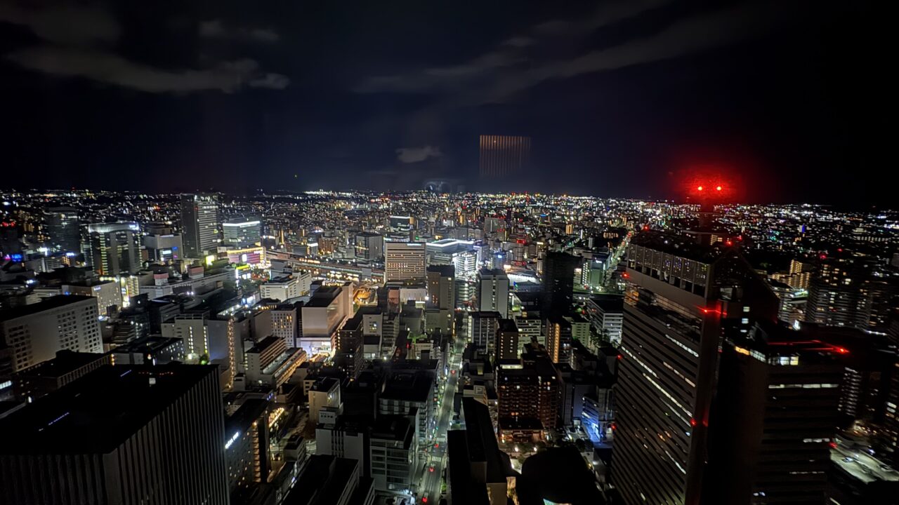 部屋からの夜景