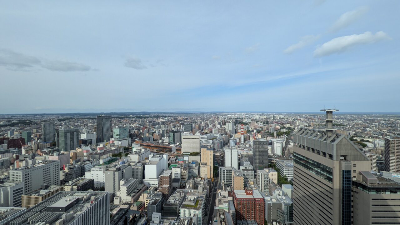 コーナースイートからの眺め